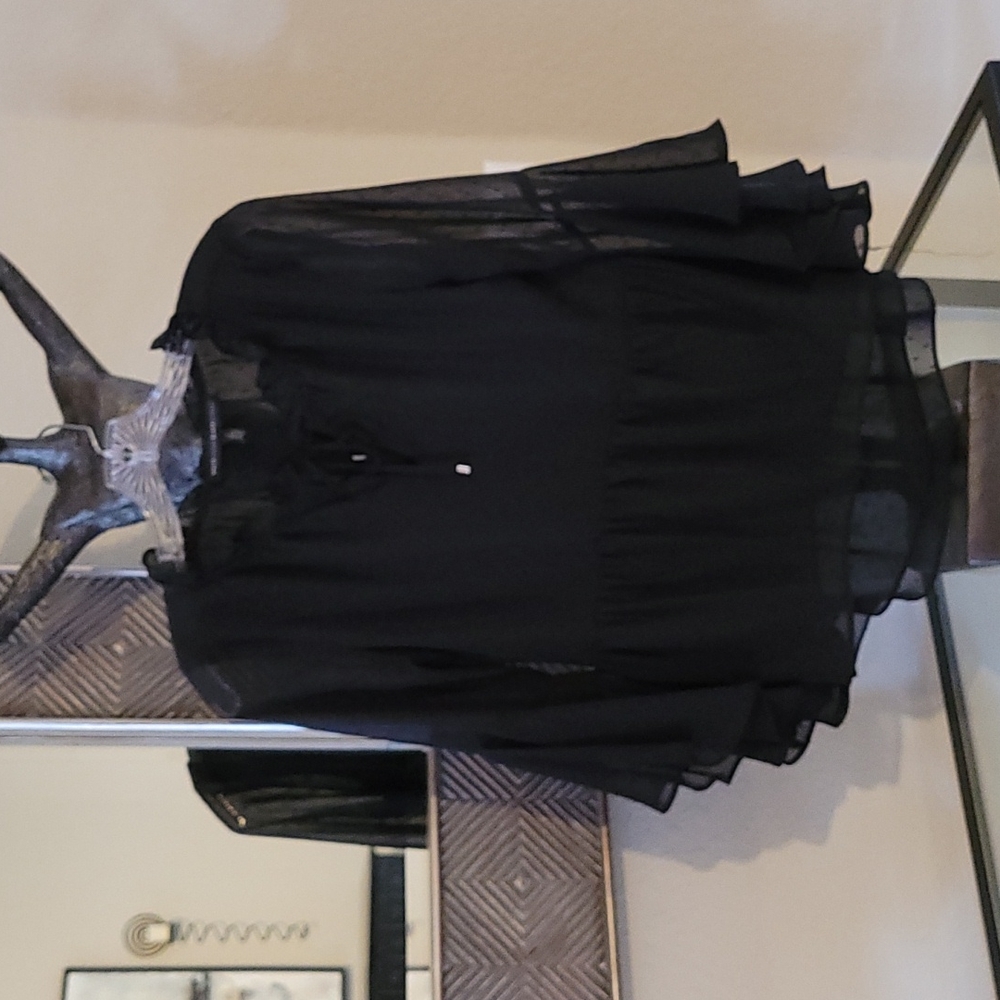 🖤'White House Black Market'! GORGEOUS !Sheer/Lined Blouse! LIKE NEW! Size 2!